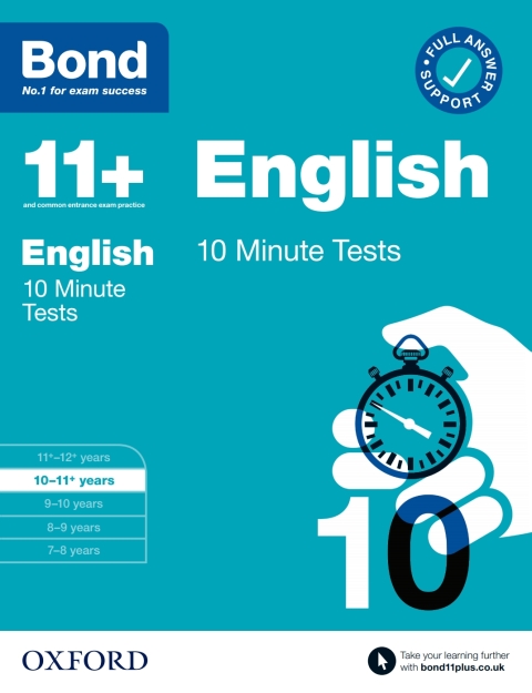 Book Bond 11 : Bond 11  10 Minute Tests English 10-11 years free