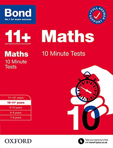 Book Bond 11+: Bond 11+ 10 Minute Tests Maths 10-11 years (Bond: 10 Minute Tests) free
