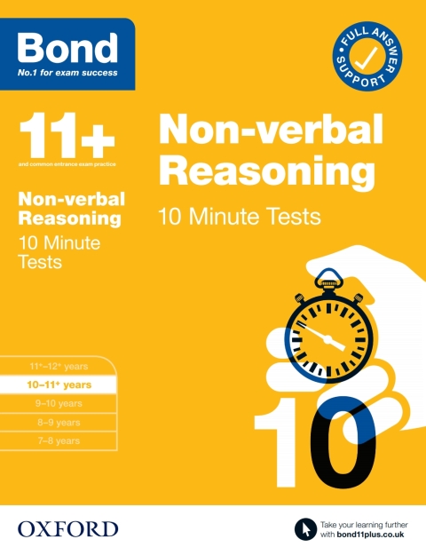 Book Bond 11 : Bond 11  10 Minute Tests Non-verbal Reasoning 10-11 years free