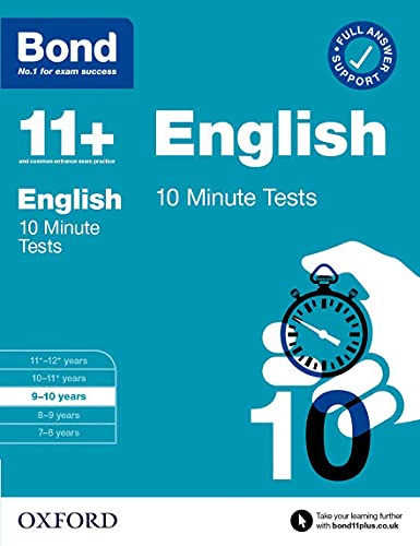 Book Bond 11+: Bond 11+ 10 Minute Tests English 9-10 years (Bond: 10 Minute Tests) free