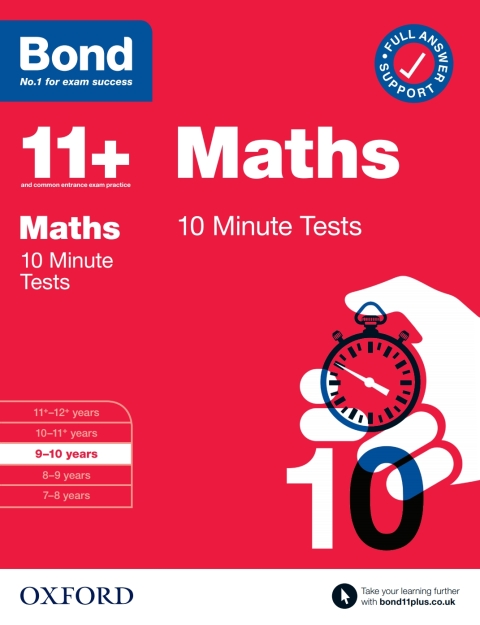 Book Bond 11+: Bond 11+ 10 Minute Tests Maths 9-10 years free