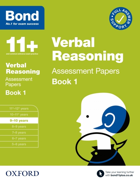 Book Bond 11 : Verbal Reasoning Assessment Papers Book 1 9-10 Years free