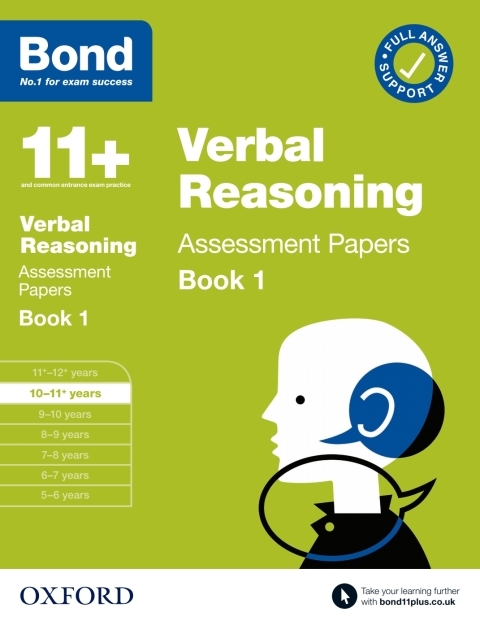 Book Bond 11 : Verbal Reasoning Assessment Papers Book 1 10-11 Years free