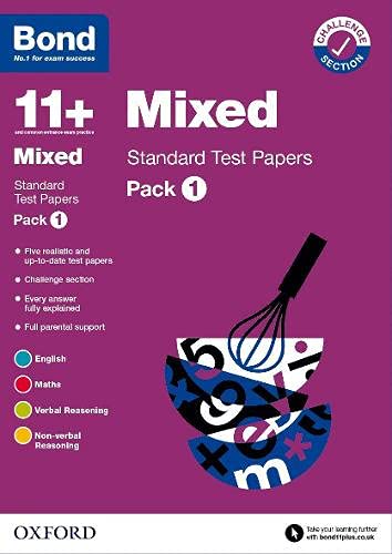 Book Bond 11+: Bond 11+ Mixed Standard Test Papers: Pack 1 (Bond: Test Papers) free