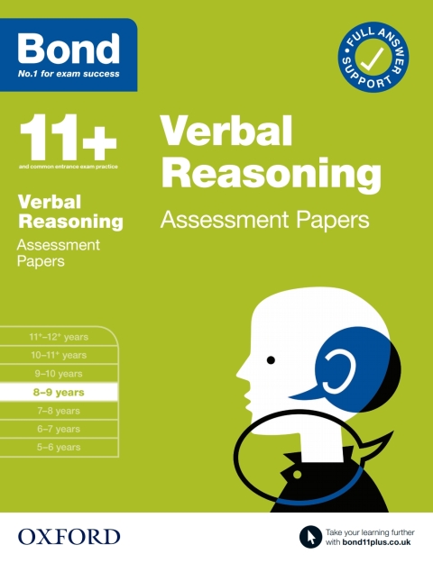 Book Bond 11 : Bond 11  Verbal Reasoning Assessment Papers 8-9 years free
