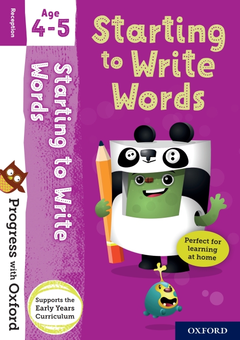 Book Progress with Oxford: Starting to Write Words Age 4-5 free