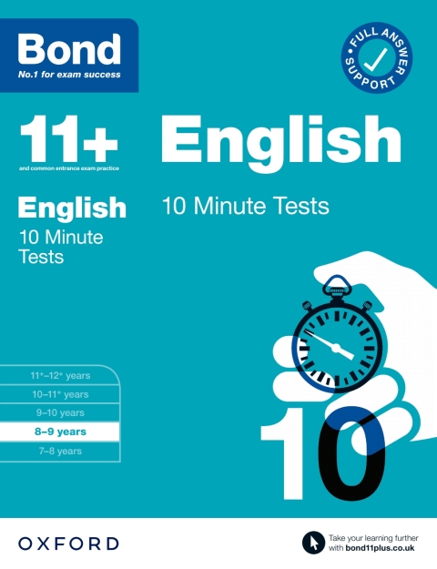 Book Bond 11 : Bond 11  English 10 Minute Tests with Answer Support 8-9 years free