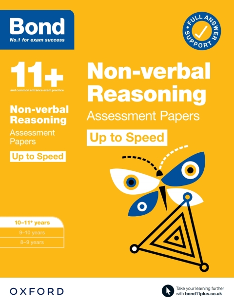 Book Bond 11 : Bond 11  Non-verbal Reasoning Up to Speed Assessment Papers with Answer Support 10-11 years free