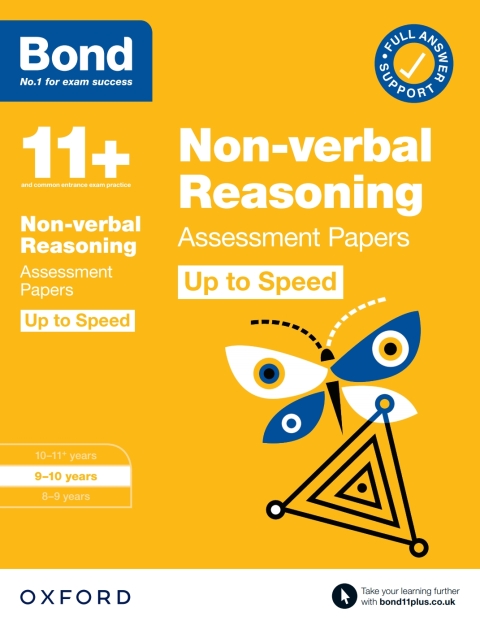 Book Bond 11+: Bond 11+ Non-verbal Reasoning Up to Speed Assessment Papers with Answer Support 9-10 Years free