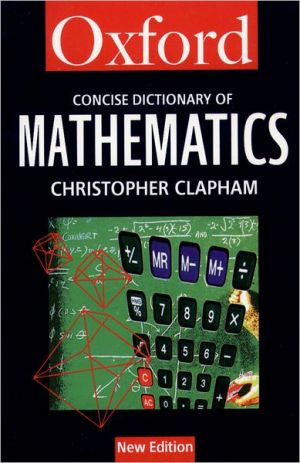 Book The Concise Oxford Dictionary of Mathematics (Oxford Quick Reference) free