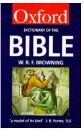 Book A Dictionary of the Bible (Oxford Quick Reference) free