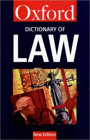 Book A Dictionary of Law (Oxford Quick Reference) free