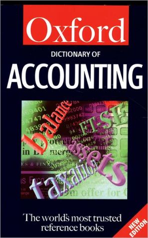 Book Oxford Dictionary of Accounting free