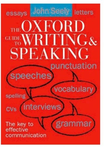 Book Oxford Guide to Writing and Speaking free