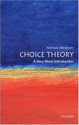 Book Choice Theory: A Very Short Introduction free