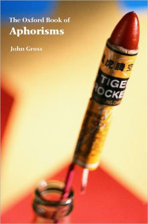 Book Oxford Book of Aphorisms (Oxford Books of Prose) free