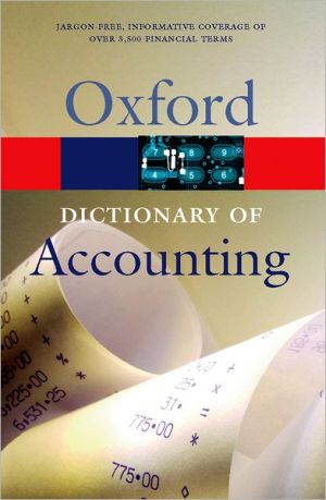 Book A Dictionary of Accounting (Oxford Quick Reference) free