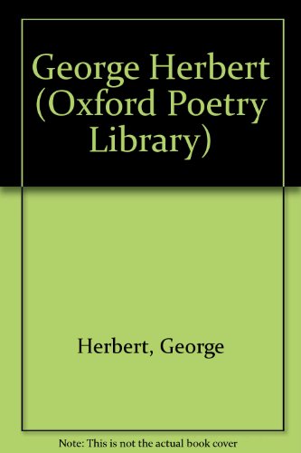 Book George Herbert (The Oxford Poetry Library) free