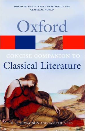 Book The Concise Oxford Companion to Classical Literature (Oxford Quick Reference) free