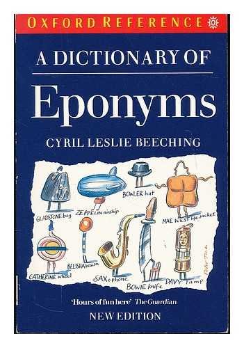 Book A Dictionary of Eponyms free