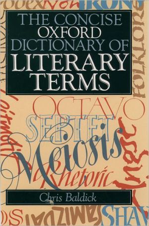 Book The Concise Oxford Dictionary of Literary Terms (Oxford Paperback Reference) free