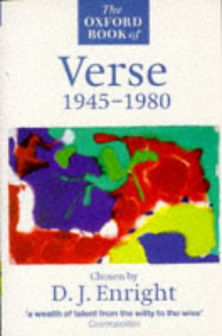 Book The Oxford Book of Verse, 1945-1980 free