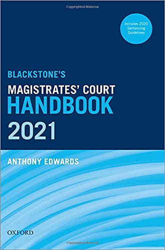 Book Blackstone's Magistrates' Court Handbook 2021 free