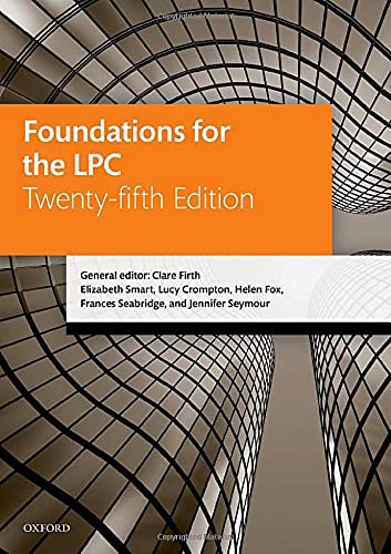 Book Foundations for the LPC (Legal Practice Course Manuals) free