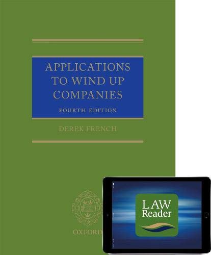Book Applications to Wind Up Companies (Book and Digital Pack) free