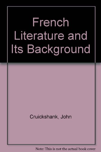 Book French Literature And Its Background free