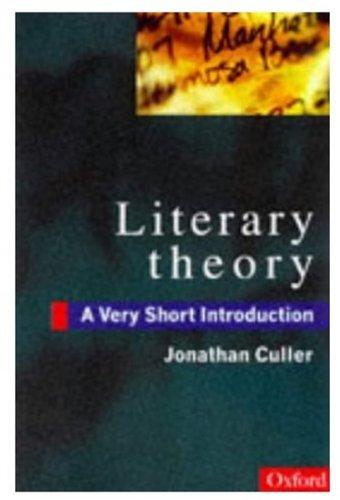 Book Literary Theory: A Very Short Introduction free