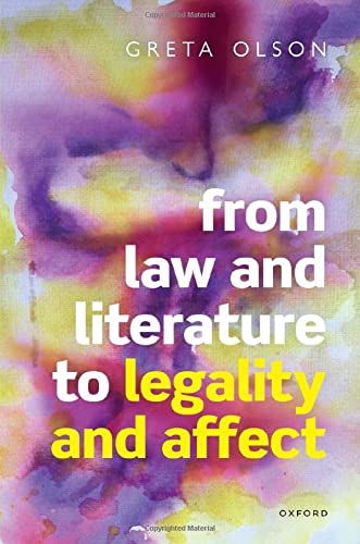 Book From Law and Literature to Legality and Affect free