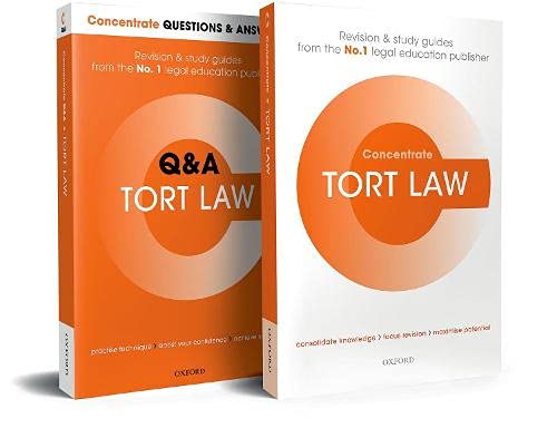 Book Tort Law Revision Concentrate 2021 2 Volume Set free