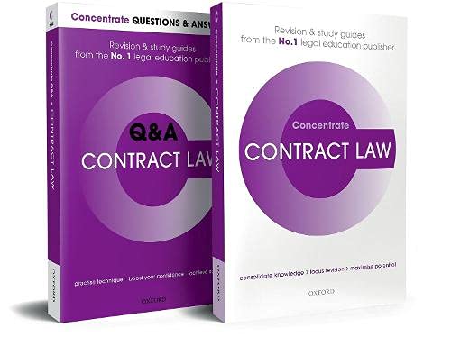 Book Contract Law Revision Concentrate 2021 2 Volume Set free