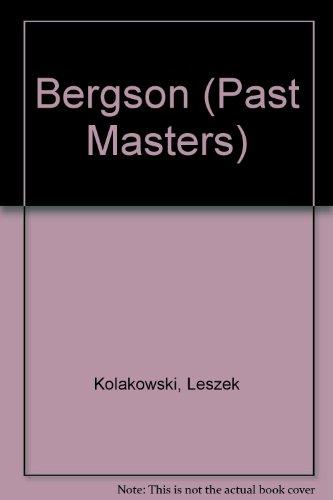 Book Bergson (Past Masters) free