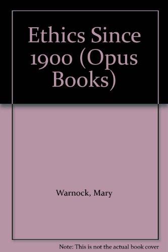 Book Ethics Since 1900 (Oxford paperbacks university series) free