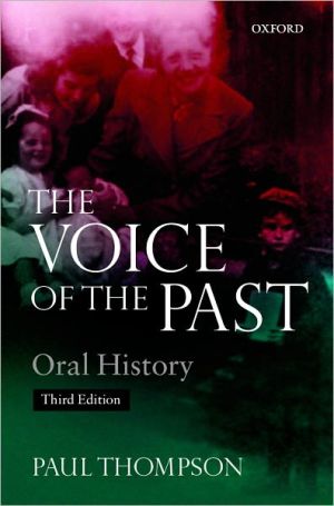 Book The Voice of the Past: Oral History free