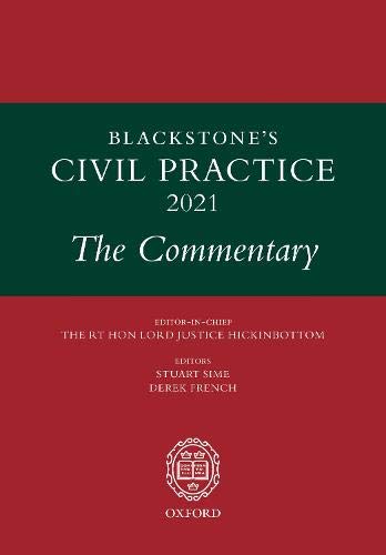 Book Blackstone's Civil Practice 2021: The Commentary free