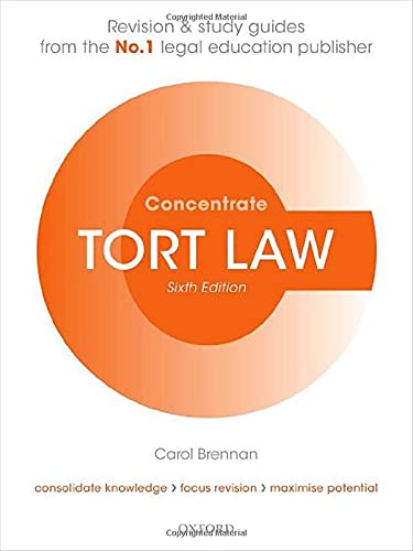 Book Tort Law Concentrate: Law Revision and Study Guide free