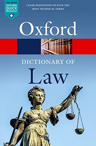 Book A Dictionary of Law (Oxford Quick Reference) free