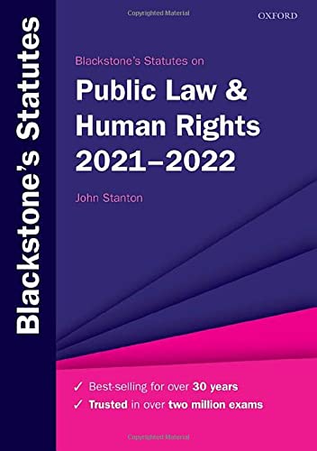 Book Blackstone's Statutes on Public Law & Human Rights 2021-2022 free