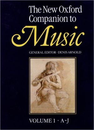 Book The New Oxford Companion to Music (2 Vols) free