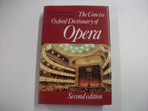 Book The Concise Oxford Dictionary of Opera free