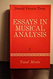 Book Essays in Musical Analysis, Vol. 5: Vocal Music free