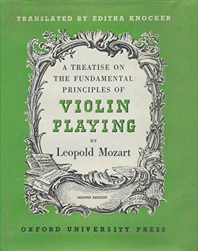 Book A Treatise on the Fundamental Principles of Violin Playing free