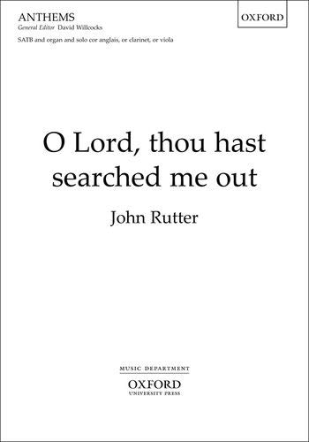 Book O Lord, Thou Hast Searched Me Out free