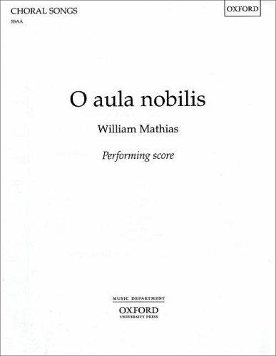 Book O Aula Nobilis (performing Score S.s.a.a.) free