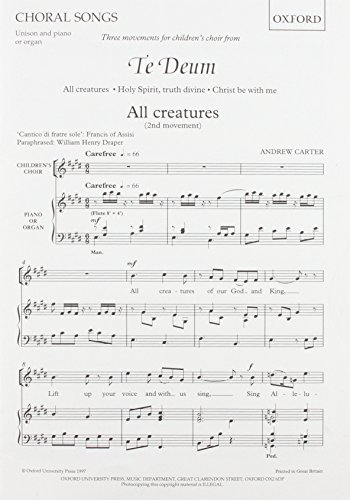 Book Three Movements For Children's Choir From Te Deum free