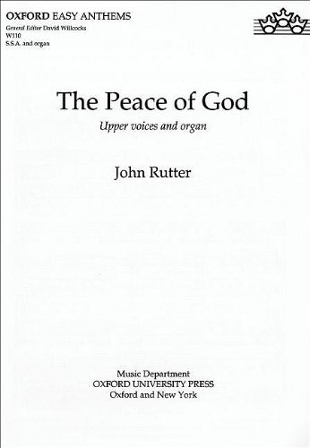 Book The Peace of God: SSA Vocal Score free