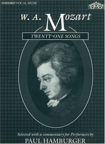 Book W.A. Mozart Twenty-One Songs free
